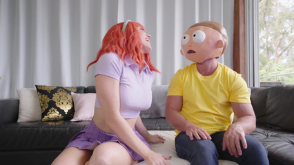 Развратная Джессика соблазнила на секс Морти