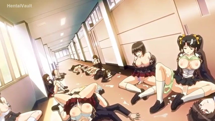 Хентай парень достал член и выебал писечки грудастых девушек