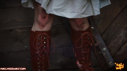 Порно пародия на Elden Ring – красотке Melina накончали в писю в лесу